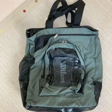Wilson 라켓 백 모스그린