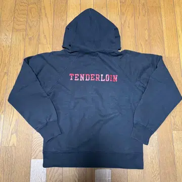 TENDERLOIN 텐더 로인 안감 써멀 지퍼 후드티 / M 블랙