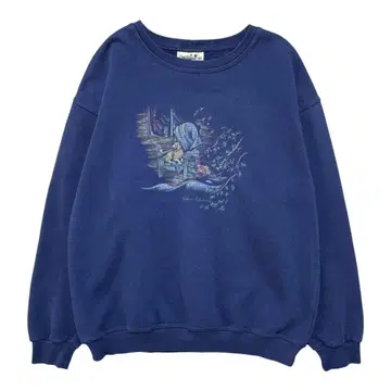 USA 구제 의류 애니멀 강아지 크루넥 맨투맨 트레이닝복 아트