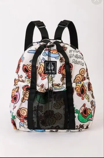 미개봉! 히스 미니 백팩 로손 컬러풀 캐릭터 패턴 백팩