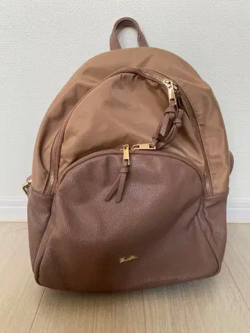 le reve vaniller 인조 가죽 나일론 백팩