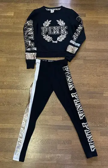 PINK 블랙 셋업 XS/XP