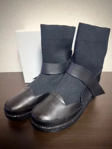 블랙 스트랩 부츠 24.0cm