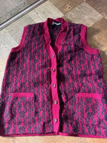 니트 베스트 고급 수제 니트 제품