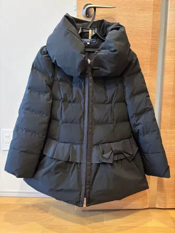 엠즈 그레이시 리본 다운 자켓 코트 블랙 40