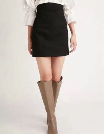 택 포함 SNIDEL 데님 미니 스커트