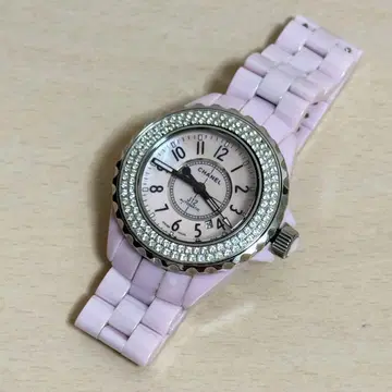 자동 와인딩 여성용 손목시계 핑크 손목 둘레 약 15~15.5cm