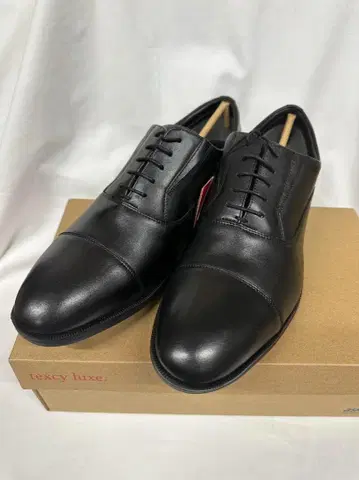 텍시 럭스 비즈니스 슈즈 천연 가죽 고어텍스 넓은 4E TU-8005