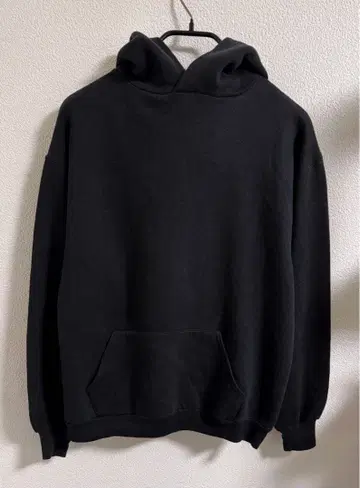 러셀 USA제 프린트 택 솔리드 후드티