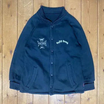 아이언 크로스 맨투맨 바시티 자켓 PSYCHO CYCLES 패러디