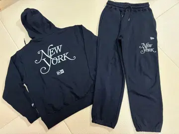 New Era New York 후드 부착 맨투맨 세트 S