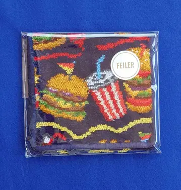 FEILER 러브러리 버거샵 손수건 파우치 네이비 미개봉 새상품