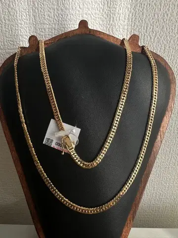 골드 컬러 체인 목걸이 60cm 30.4g