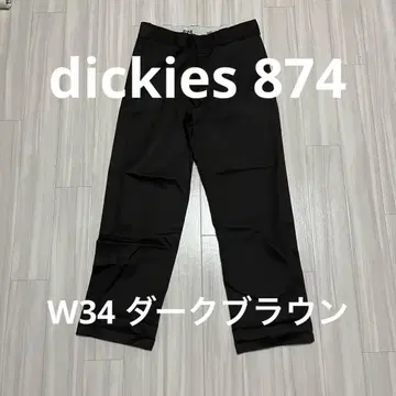 Dickies 워크 팬츠 다크 브라운