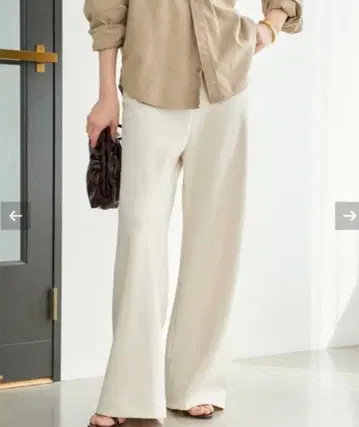 택 포함 새상품 Plage Bias Relax 팬츠 내추럴 A 38