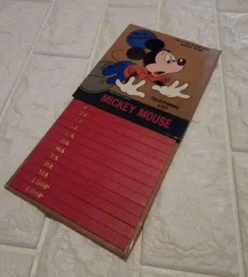 쇼와 레트로 미키마우스 전화번호부 빈티지 미사용 보관품