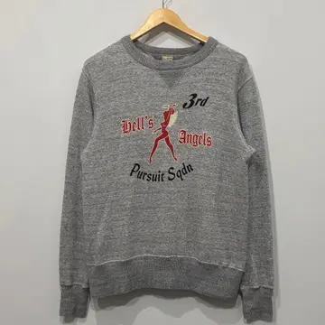 새상품급 버즈릭슨 양V 서리내림 hells angels 스웨트 셔츠 L