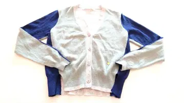 플러스플러스 캐시미어 100% 배색 스웨터 니트 가디건 겉옷 고급