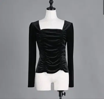 거의 새상품 노스 프로젝트 클래식 벨로아 상의 블랙