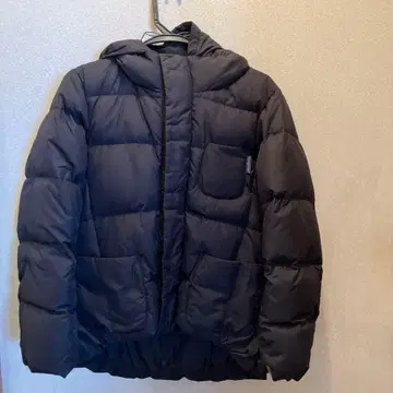 Gymphlex 블랙 다운 자켓 후드 부착