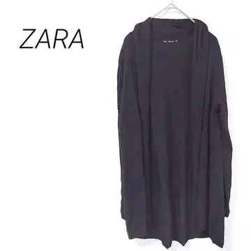 2.5 자라 긴팔 롱 기장 가디건 [L] 빅 사이즈 심플 내추럴