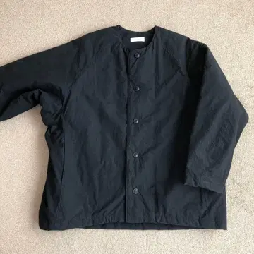 카구레 충전솜 노카라 자켓 블랙