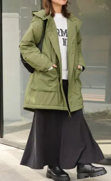 저널 스탠다드 리룸 모즈 코트 카키 새상품급