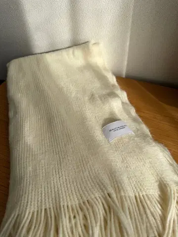 BEAUTY&YOUTH 유나이티드 애로우즈 머플러 화이트