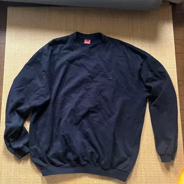 네이비 크루넥 트레이닝복 구제 의류 레어