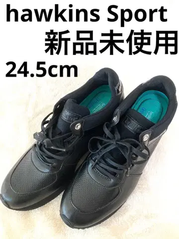 새상품 호킨스 스포츠 브릴리언트 힐 스니커즈 웨지 통굽 블랙