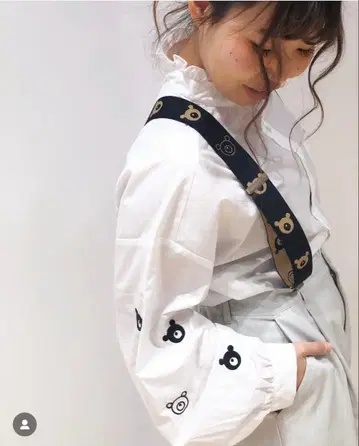 리벳&서지 소매 곰 셔츠