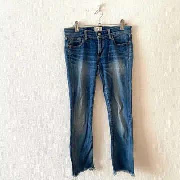 [언그리드] 데님 팬츠 면 혼방 밑단 일본제 캐주얼 25