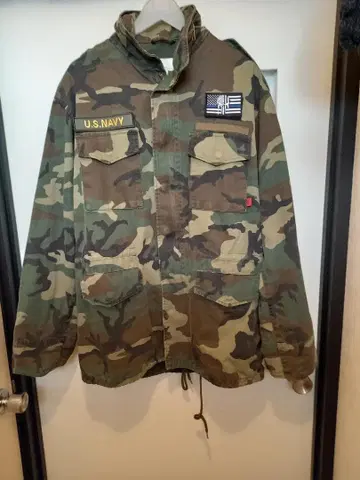 로스코 밀리터리 M65 빈티지 카모플라쥬 자켓 S 사이즈