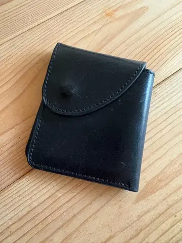 최종 가격 블랙 가죽 접이식 지갑