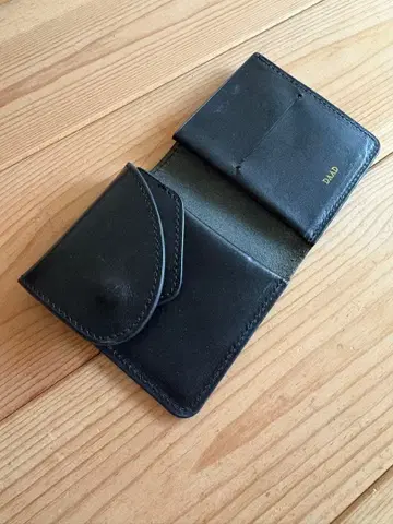 최종 가격 블랙 가죽 접이식 지갑