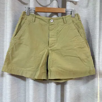 MHL 마가렛호웰 베이지 코튼 숏팬츠