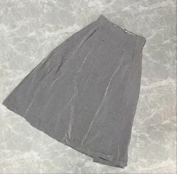 ARNE LECHT 스트라이프 플레어 스커트 블루 38