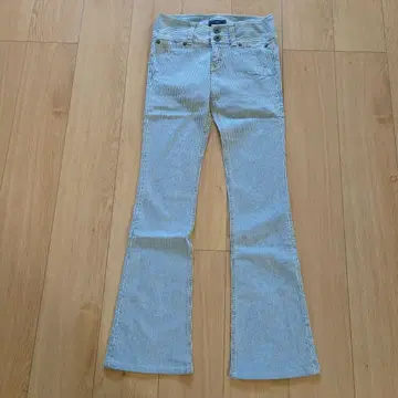 GRACE CONTINENTAL 스트라이프 부츠컷 데님