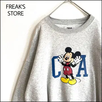 PUBLUX 맨투맨 그레이 오버 사이즈 미키