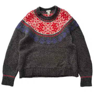 L.L.Bean 엘엘빈 노르딕 무늬 니트 울 스웨터