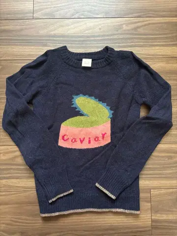 bulle de savon 캐비아 캔 자수 니트