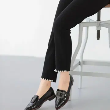 fitmore 프론트 펄 테이퍼드 팬츠