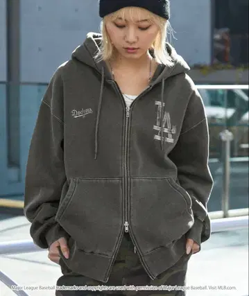 MLB 속기모 더블 지퍼 후드티