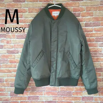 MOUSSY 마우지 올리브 그린 오렌지 자켓