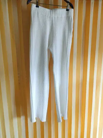 my favorite danskin 니트 와이드 팬츠 화이트 3 사이즈