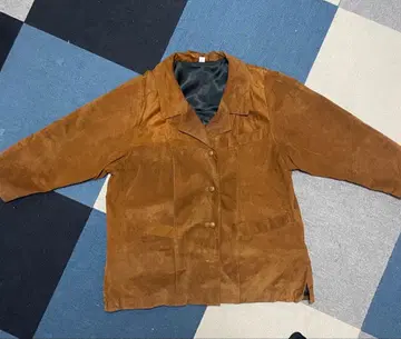 브라운 가죽 자켓