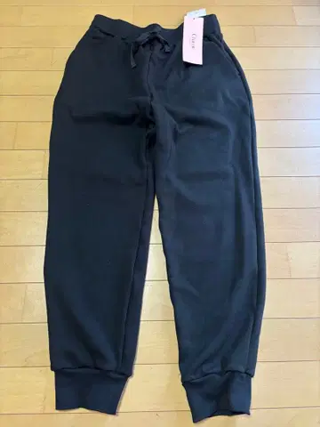 미사용 새상품 차코트 블랙 조거 팬츠 맨투맨 소재 L