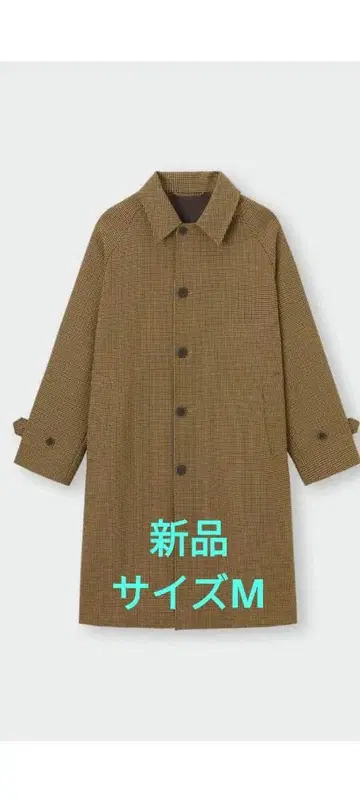 새상품 GU 발마칸 코트 M 체크