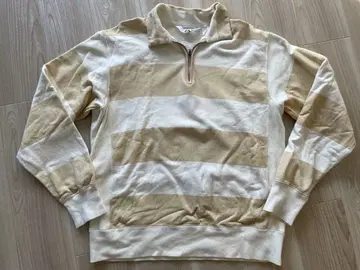 GOODENOUGH Half Zip Border Sweatshirt