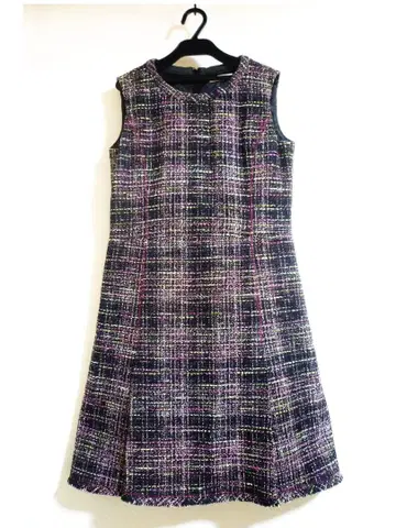 피노레 PINORE 턱 트위드 원피스 38